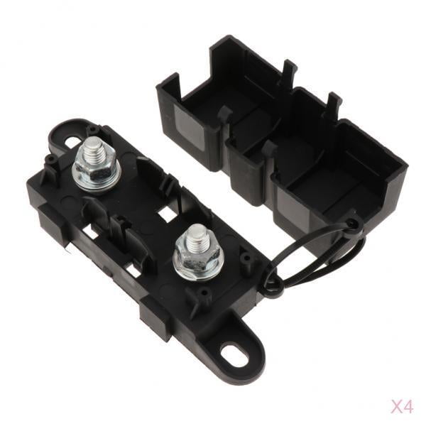 4 piezas-Fusible inferior con portafusibles apto para camión / marino / / RV / yate / barco DYNWAVEMX Mega Fuse Holder