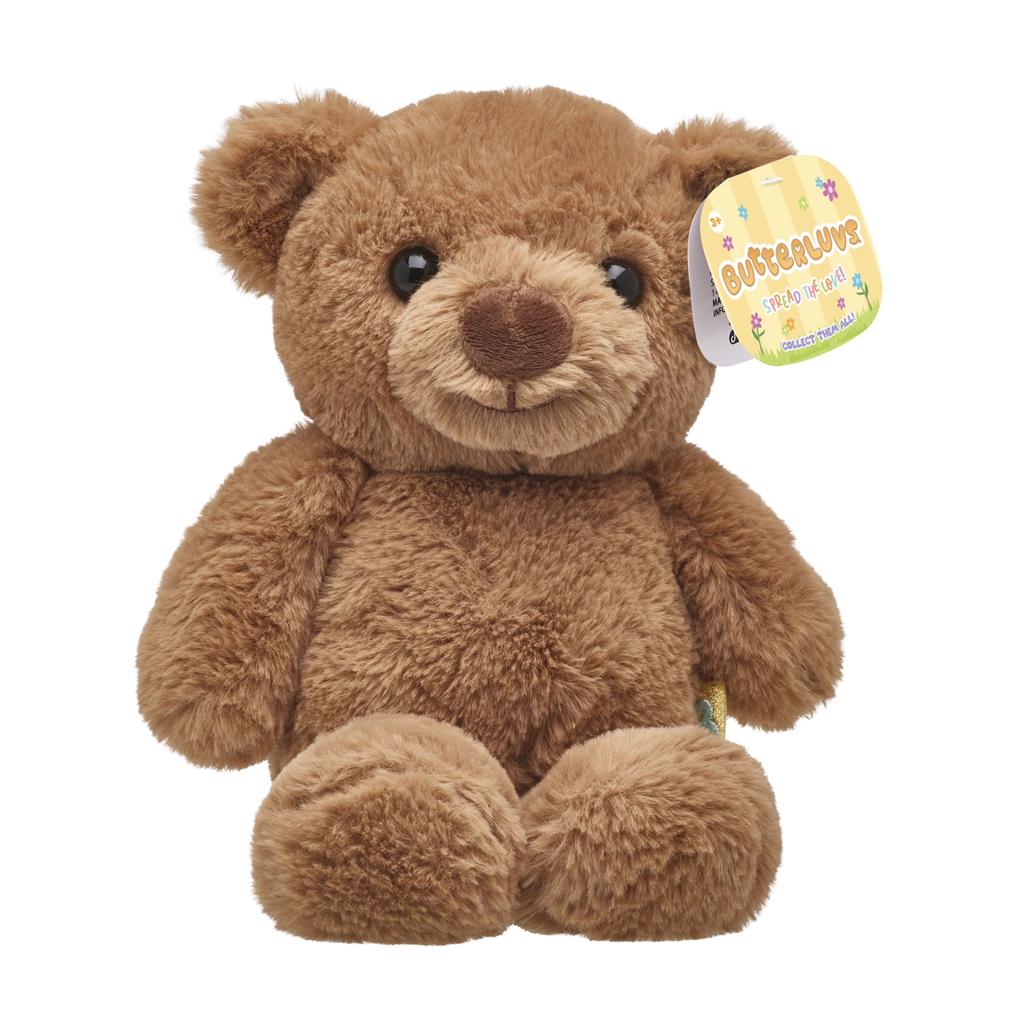 ButterLuvs Plush Teddy Bear Stuffed Animal, 8 inch Super Soft Brown Cuddly Bear