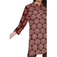 thumbnail image 4 of Moomaya Kurtis Courtes à Col Montant en Poly-Crêpe pour Femmes, Haut de Robe Imprimé, 4 of 5