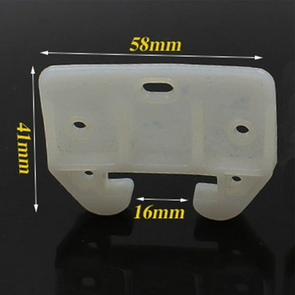 10 Pcs Drawer Guide Plastic Drawer Replacement Parts Bottom Mount White Dresser