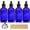 Blue, variant on 4 Pack, 4 oz Dropper Bottles with 1 Funnel & 4 Labels - Essential Oils Bottles for , Personal Care & Beauty - 120ml Thick Clear Glass Tincture Bottles with Eye Droppers, Leakproof