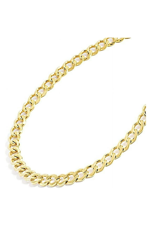 Gold Chain Necklace Collection - 14K Solid Yellow Gold Filled Miami Cuban Curb Link Chain Necklaces for Women and Men with Different Sizes (2.7mm, 3.6mm, 4.5mm, or 5.5mm)