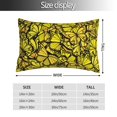thumbnail image 2 of Pofeuu Yellow Butterflies Print Polyester Microfiber Plush Pillowcases, Super Soft and Cozy Pillow Case Covers with Envelop Closure（Pillow core not included）-16"x24", 2 of 6