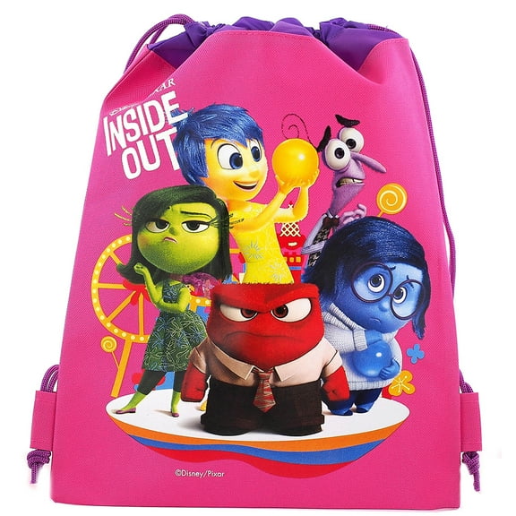 Inside Out Character Licensed Pink Drawstring Bag