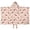 Beagle and Flower, variant on Pug Crown Gingham Blue Pattern Teens Hooded Bath Towel Wrap for Ages 3 To 12,Quick Dry Lightweight Soft Microfiber Bath Beach Pool,50"x30"
