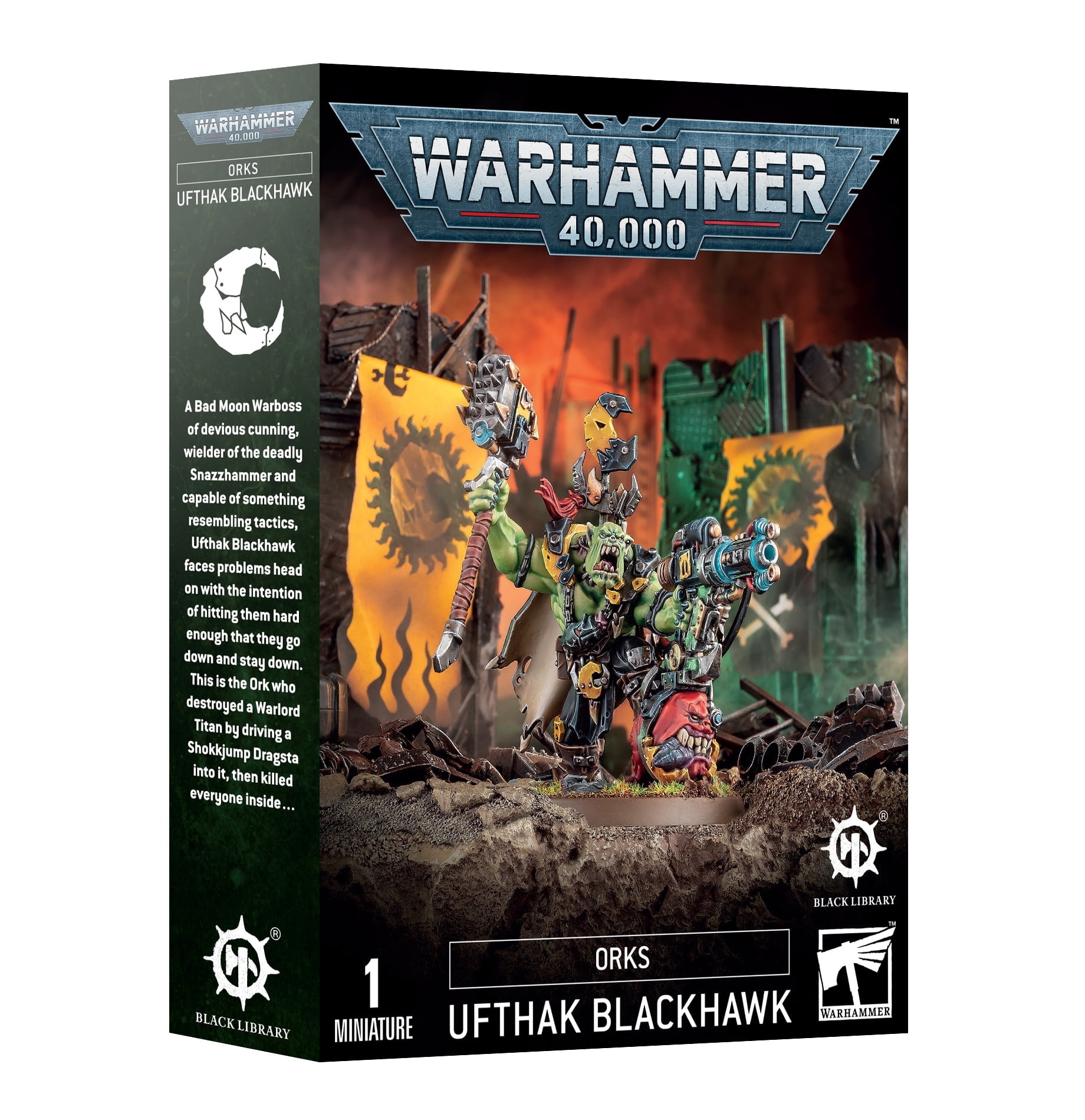 おもちゃ WARHAMMER40K ORK UFTHAK BLACKHAWK Games Workshop - Warhammer 40K - Orks - Ufthak Blackhawk - Walmart.com