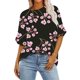 thumbnail image 2 of Fiudx Ofertas Del Día Blusa Holgada con Estampado de Manga Corta Informal a La Moda para Mujer, 2 of 5