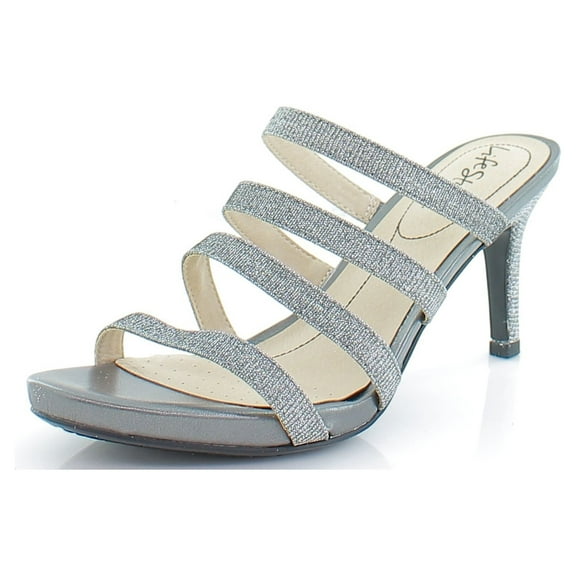LifeStride Marquee Women's Heels Pewter Shimmer Size 8.5 M