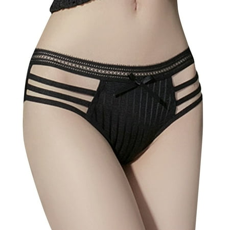 

ZRBYWB Panties For Women Sports Ice Silk Traceless Cut Out Fashion Low Waist Briefs