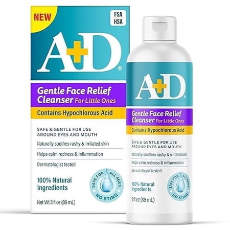 A+D Gentle Face Relief Cleanser for Little Ones 3oz