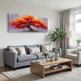 thumbnail image 3 of Canvas Wall Art for Living Room - Large Red Tree of Life Canvas Prints, Modern Abstract Nature Painting Wall Decor for Bedroom Bathroom and Office, 3 of 7