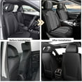 thumbnail image 7 of DIKSOAKR Seat Covers for Ford Explorer 2004-2025 Front Set Waterproof Faux Leather Seat Cover Ergonomic Seat Covers Airbag Compatible Automotive Accessories(Black&Grey), 7 of 7