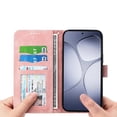 thumbnail image 3 of Funda Tipo Billetera para Xiaomi Redmi Note 14 Pro 4G Carcasa Abatible con Porta Tarjetas, Bolsillo para Efectivo, Soporte Ajustable, Cierre Magnético y Correa de Muñeca Rosa, 3 of 6