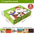 thumbnail image 2 of Cajas de regalo de Navidad HOIIOH extra grandes con pañuelos y pegatinas, 2 of 9