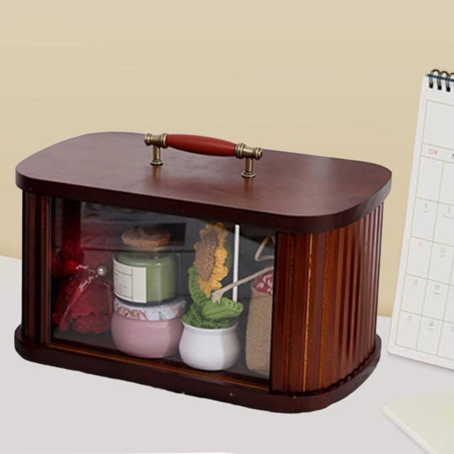 para encimera de cocina, contenedor de almacenamiento de alimentos, asa portátil, organizador de encimera de cocina para cafetería, boda marrón 345 cm