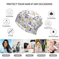 thumbnail image 5 of Vsdgher Daisies Flowers Slouchy Beanie Hat for Men/Women, Skull Cap Chemo Cap Night Sleeping Cap, 5 of 8
