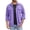 Purple D, variant on Stamzod Mens Button Down Shirt Jacket Casual Long Sleeve Shacket Lightweight Textured Untucked Shirts Pink B XL