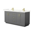 thumbnail image 4 of Wyndham Collection Wcf292966d-Qtz-Unsmxx Miranda 66" Free Standing Double Basin Vanity Set, 4 of 7