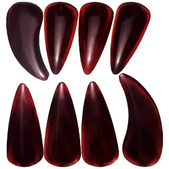 FOMIYES 8Pcs Guzheng Nail Picks Brown Nano Polymer Finger Protectors for Guzheng and Guitar Players