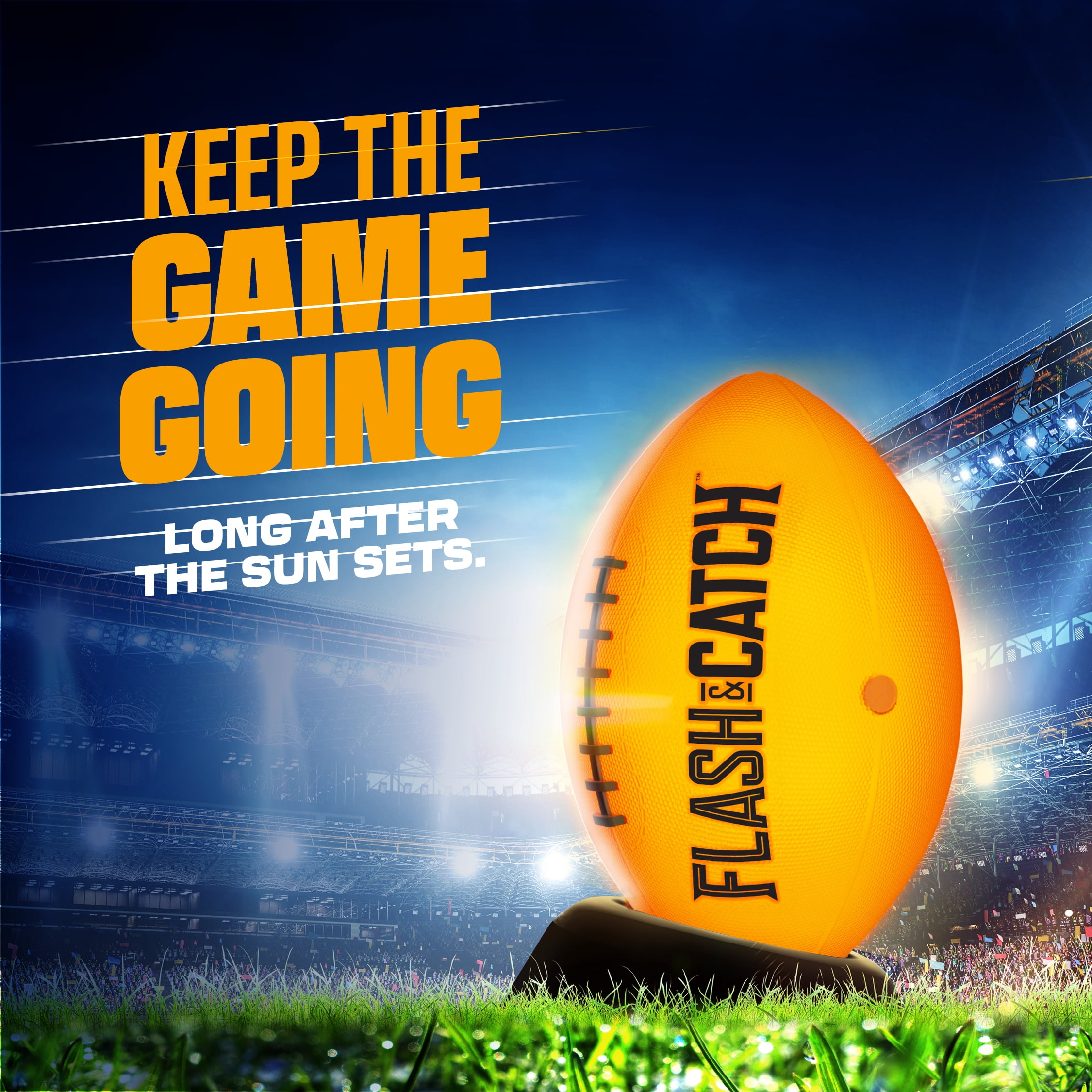 Light-up Football - NO 6 - Glow-in-the-Dark Ball - Outdoor Sports Gifts for Boys Ages 8-15+ Years