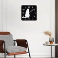 thumbnail image 3 of 14 Inch Wall Clock Battery Operated Silent Clock Decorative for Office, Kitchen, Outdoor, Living Room，Cat Lovely, 3 of 4