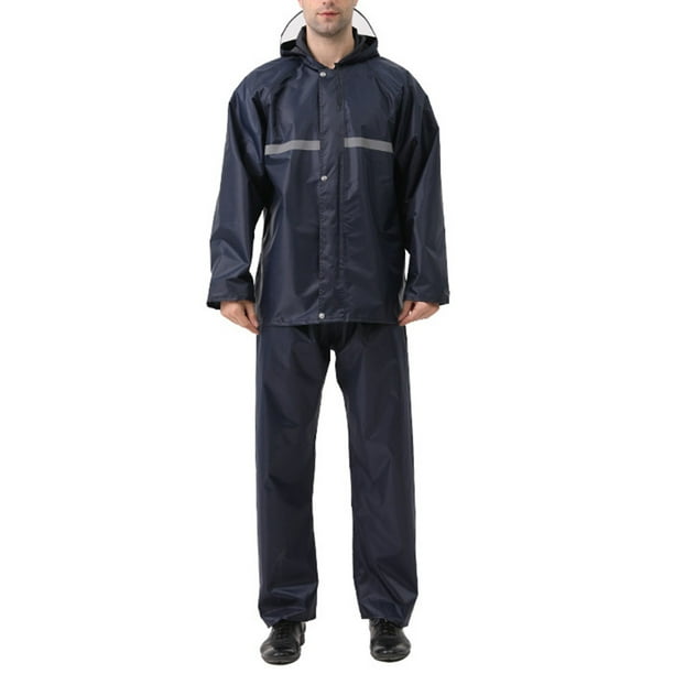 Conjunto de impermeable y pantalón de lluvia reflectante para mujer