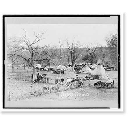 Historic Print, Osage camp, 16" x 20"
