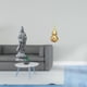 thumbnail image 2 of Estatua de Guan Yin, calabaza de latón, escultura de tortuga marina, adorno de cobre Feng Shui, piedra de latón, adecuada para decoración del hogar, r, 2 of 8