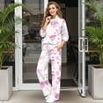 thumbnail image 3 of Xoenoiee Heart Love Star Print Womens 2 Piece Outfits Lounge Pullover Sweatsuit Sets Valentine's Day Plus Size Fall Fashion Clothes Airport Travel Pants Tracksuits, M, 3 of 7