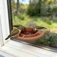 thumbnail image 4 of YAMB Window Suction Cup Bird Feeder, Windproof & Rainproof Strong Adsorption Outdoor Feeding Tray, Easy-fill & Wash Bird Food Container for Indoor Bird Watching & Bird Lovers, Brown, 4 of 6