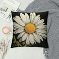 thumbnail image 2 of JRXY Vintage Daisy Floral Pillow Covers Farmhouse Black White Decorations Throw Pillowcases Patio Sofa Couch Bedroom Decorative Set 20x20, 2 of 5