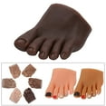 thumbnail image 2 of HILABEE Soft Silicone Nail Practice Foot Model Movable Manicure Mannequin Fake Toes Equipment for Beginners Artists Beginners Training Left F, 2 of 9