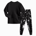 thumbnail image 5 of CAUYDY 5T 6T 7T 8Y 9Y 10Y Children Pajamas Boy Sleepwear for Kid Long Sleeved Top and Pants 2 Piece Set Boys Clothes Fall Winter Sizes 7-8 Years,Blue, 5 of 8