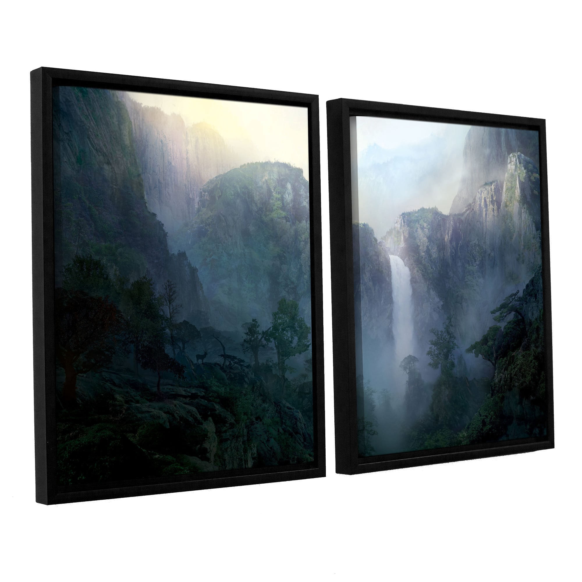 ArtWall Philip Straub "Afternoon Light" 2-Piece Floater Framed Canvas Set
