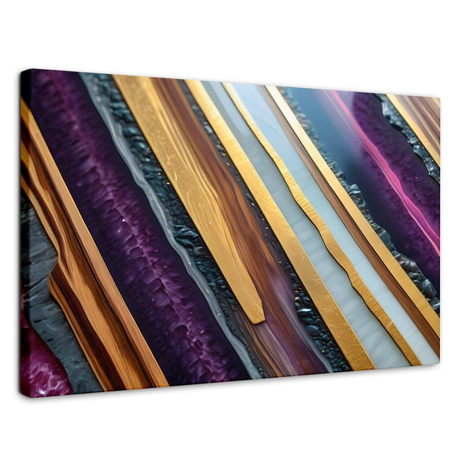 Cuadro Decorativo Canvas Abstracto Rapsodia Contraste 90x60 Canvas Revolution
