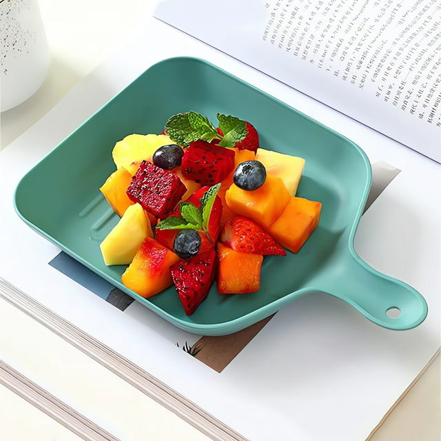 TIMIFIS Kitchen Gadgets Desktop Trash Tray Bones Spit Household Snack Bones Spit Can Be Hung Desktop Garbage Tray with Handle Microwave Kitchen & Dining