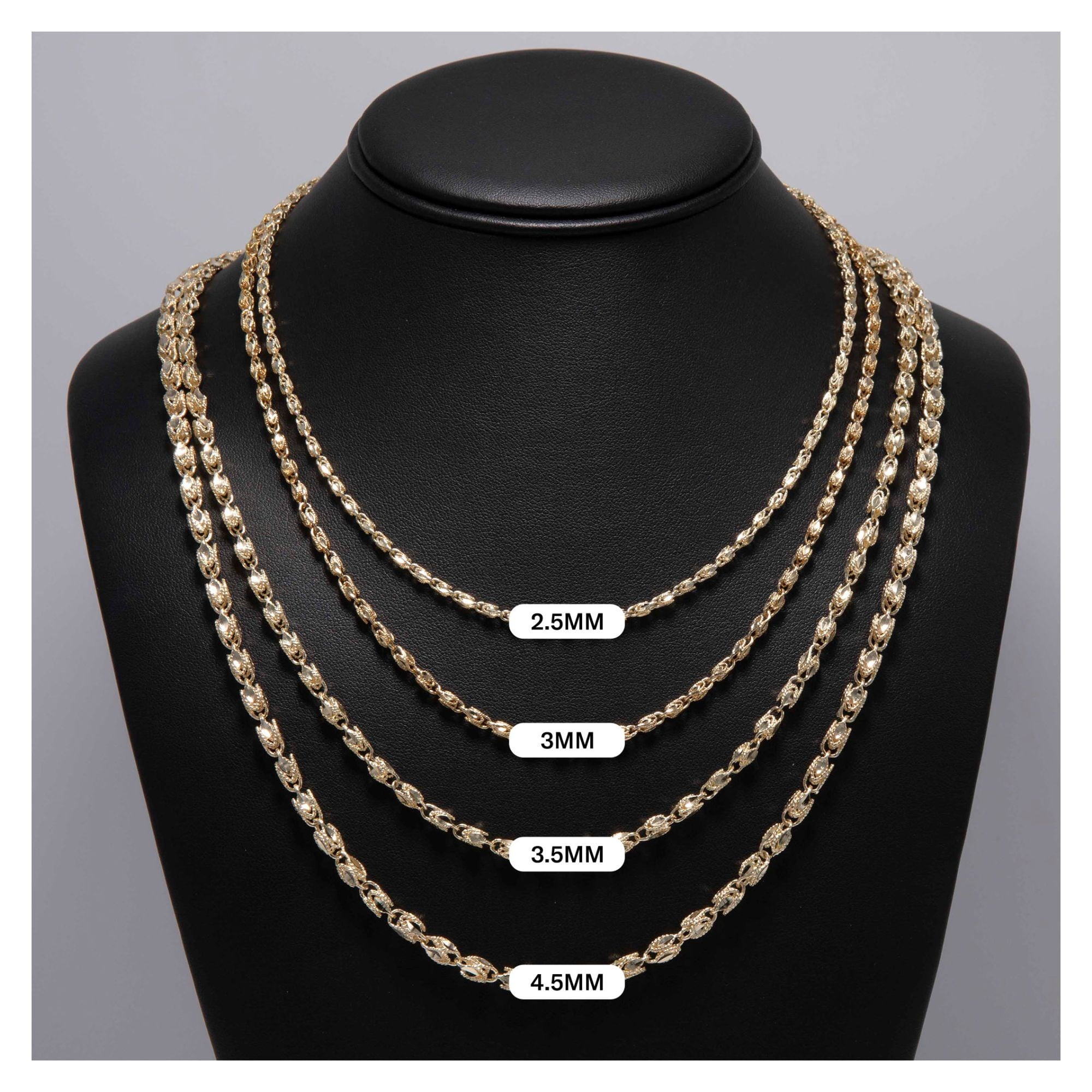 Turkish Rope Chain Necklace Unisex Adult 10K Yellow Gold, 24.91 Gr – Goldum NYC
