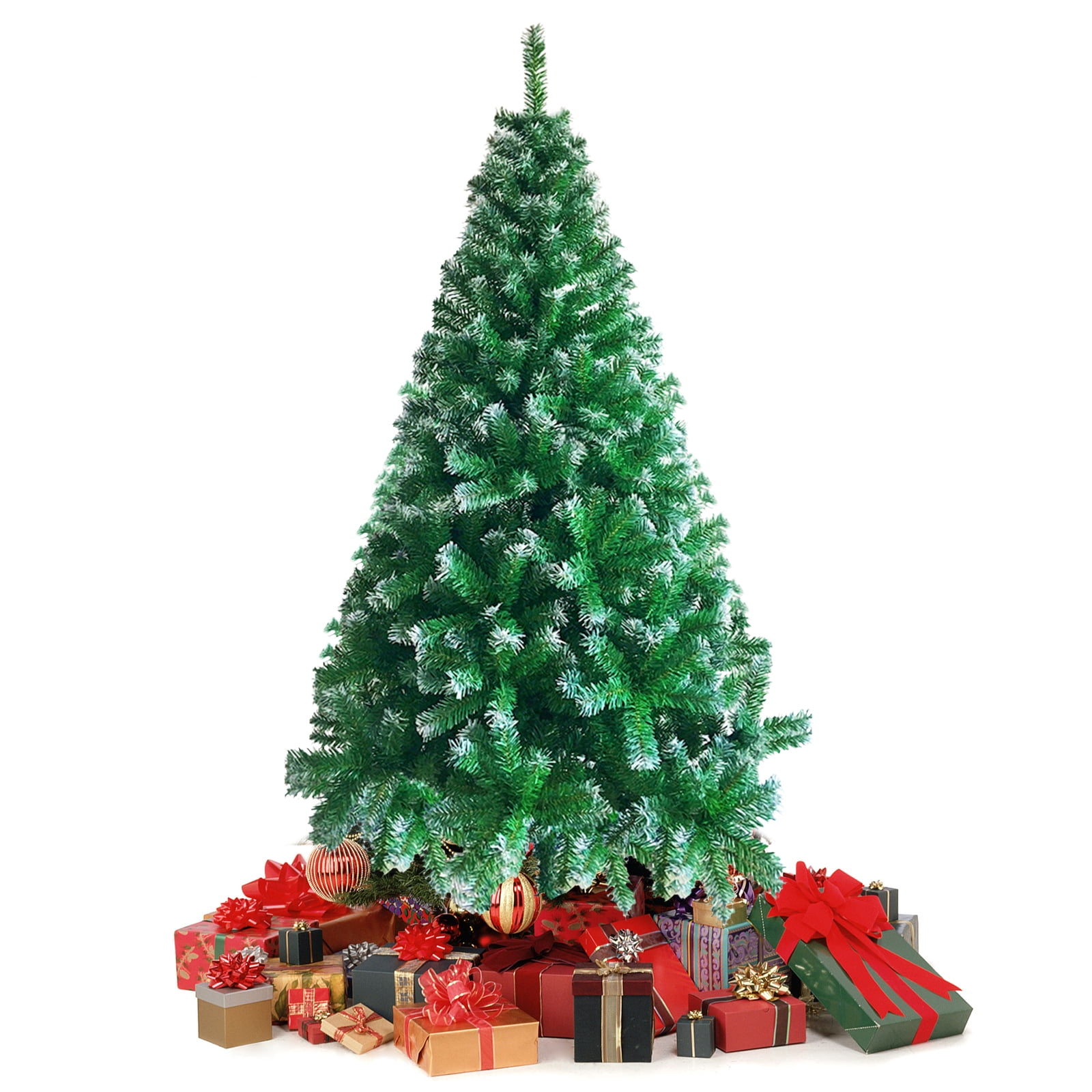 SYNGAR Artificial Christmas Trees, 6ft Christmas Tree Hinged Full