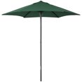 thumbnail image 1 of Outsunny 6.6FT Patio Umbrella, Outdoor Parasol with 6 Solid Ribs, Green, 1 of 10