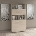 thumbnail image 2 of Bush Business Furniture Office 500 5-Shelf 70H Bookcase with Doors Sand Oak OFB136SO, 2 of 9