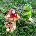 thumbnail image 5 of Frog Garden Decoration, Resin Frogs Statue Sculpture, Welcome To Our Garden Statue, 5 of 5