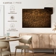 thumbnail image 3 of Elephant Stock Egyptian Hieroglyph Wall Art - Horizontal Canvas Wall Art - Hallway Wall Decor - Education Canvas - Brown And Beige Decor - 51" x 34", 3 of 6