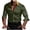Army Green, variant on Men's Long Sleeve Button Down Shirt, Contrast Collar Cuffs Smooth Dress Shirt for Party Wedding Formal Wear