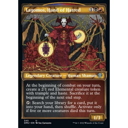 MtG Dominaria United Uncommon Lagomos, Hand of Hatred [Textured FOIL] #345