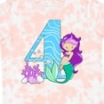 thumbnail image 4 of Inktastic Fourth Birthday Mermaid Girls Toddler T-Shirt, 4 of 5