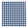thumbnail image 2 of Ambesonne Plaid Shower Curtain, Lumberjack Buffalo Checks Art, 69"Wx75"L, Dark Blue and White, 2 of 4