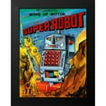 thumbnail image 2 of Retrobot 12x14 Black Modern Framed Museum Art Print Titled - Super Robot, 2 of 5