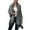 Gray, variant on Sweater Coat for Women Zpanxa Women's Faux Fur Collar for Winter Coat, Winter Faux Fur Shawl Cover Up, Casual Knit Cardigan Sweater Outwear with Pocket Beige One Size