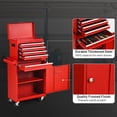 thumbnail image 5 of Aukfa Tool Box, 2 in 1 Steel Rolling Tool Chest & Cabinet On Wheels for Garage, 5-drawer, Red, 5 of 10