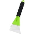 thumbnail image 2 of Snow Shovel, Sturdy Plastic, Rubber Edge Cover, Ice Scraping Tool for Vehicle and Walkway Clearing, Green, 2 of 7